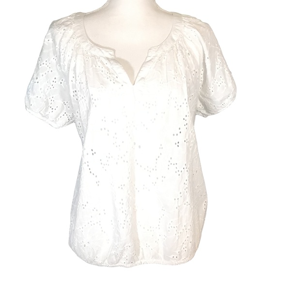 GRAND & GREENE White with Eyelet Design Size XL - Picture 1 of 6